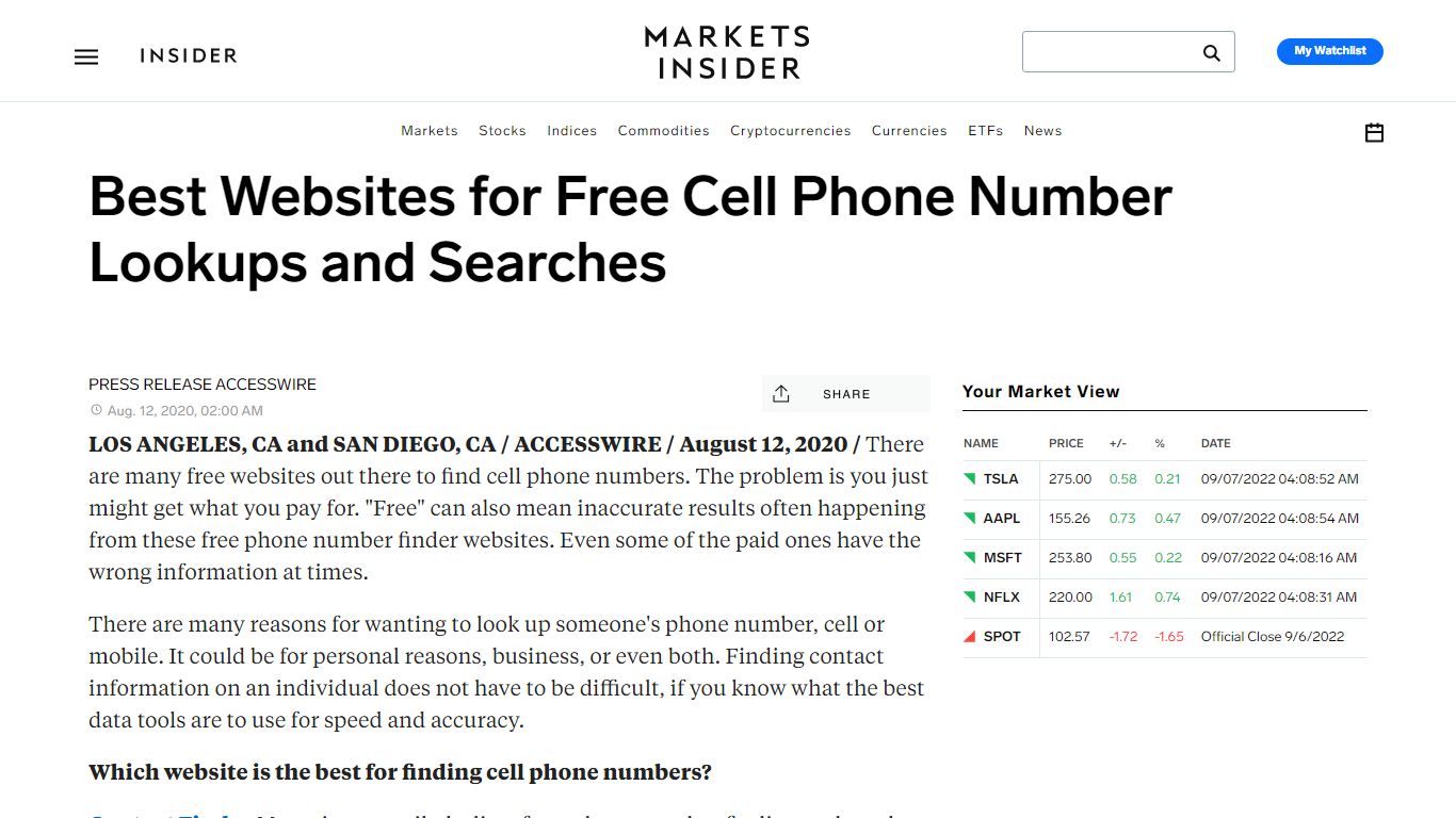 Best Websites for Free Cell Phone Number Lookups and Searches